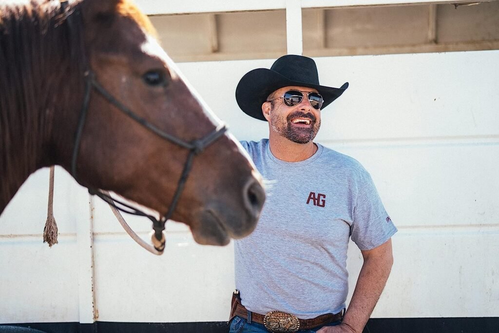 AG-GEAR Menâs Farm  Ranch Logo Tee, Menâs Agricultural Workwear T-Shirt with Moisture Wicking  Odor Control, and Styles