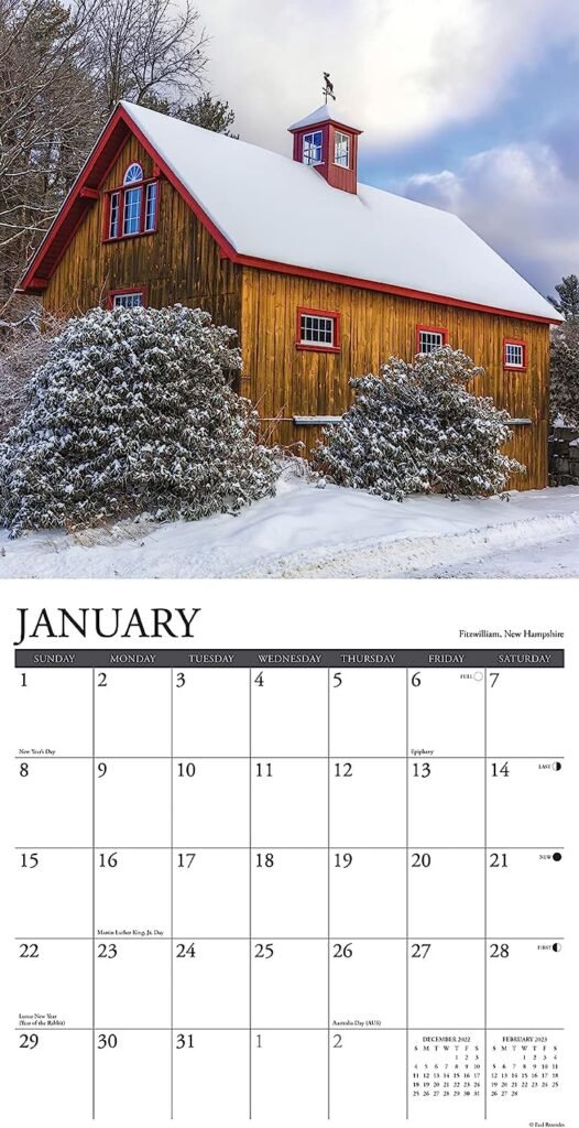 Farms  Barns 2023 Wall Calendar