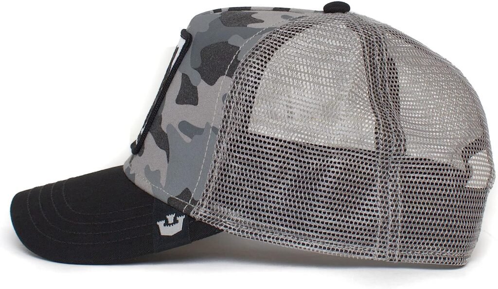 Goorin Bros. The Farm Unisex Spanish-Language Adjustable Mesh Trucker Hat, Grey (Pantera Negra), One Size