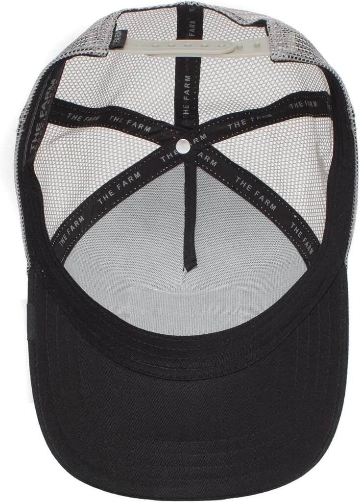 Goorin Bros. The Farm Unisex Spanish-Language Adjustable Mesh Trucker Hat, Grey (Pantera Negra), One Size