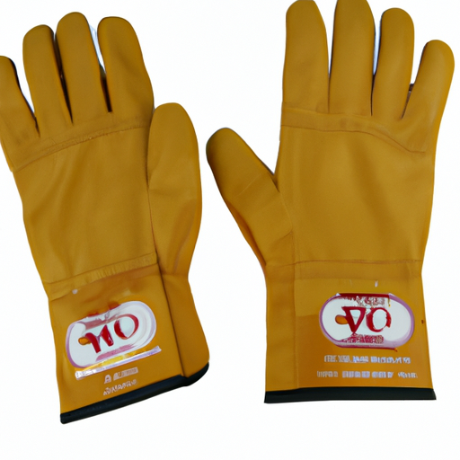 Vgo... Safety Work Gloves Men,Extra-long Cuff Thornproof,Premium Cow Grain Leathers,Gardening (1 Pair,Size L, Gold, CA1013)